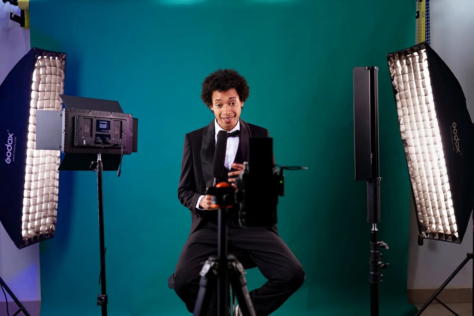Le studio de UniversH Academy à Dakar